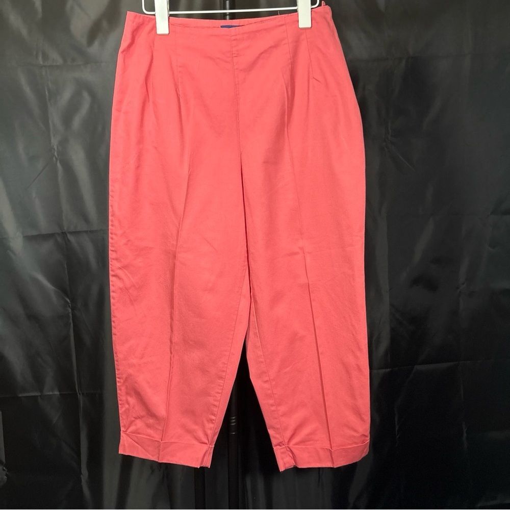 Carter Club Stylish Pink Cropped Pants Sz 10 - Picture 2 of 9